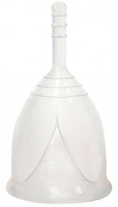 Белая менструальная чаша размера L - Тюльпан - купить с доставкой в Новосибирске