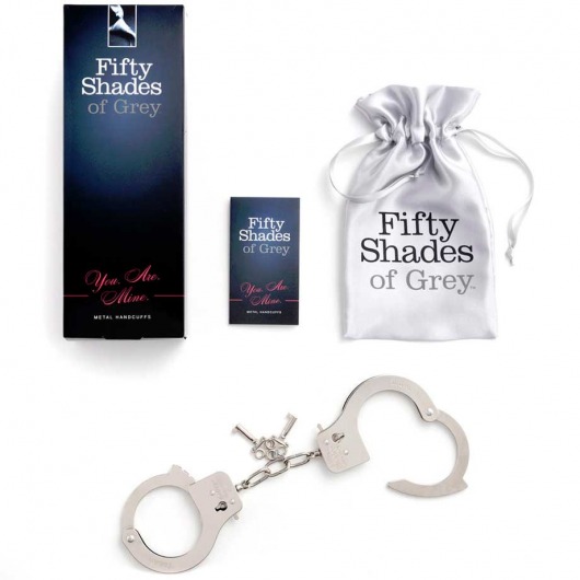 Металлические наручники Metal Handcuffs - Fifty Shades of Grey - купить с доставкой в Новосибирске