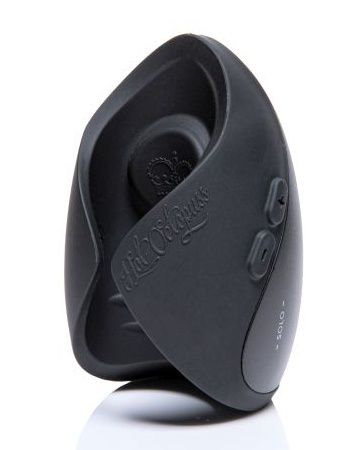 Черный инновационный мужской вибратор PULSE SOLO ESSENTIAL - Hot Octopuss - в Новосибирске купить с доставкой