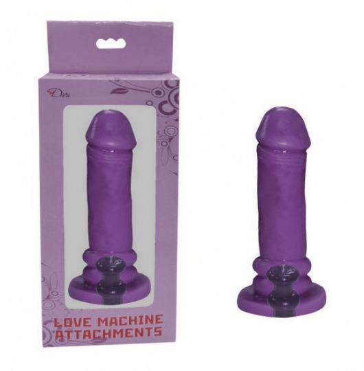 Фиолетовая насадка-фаллос для секс-машин - MyWorld - DIVA - купить с доставкой в Новосибирске