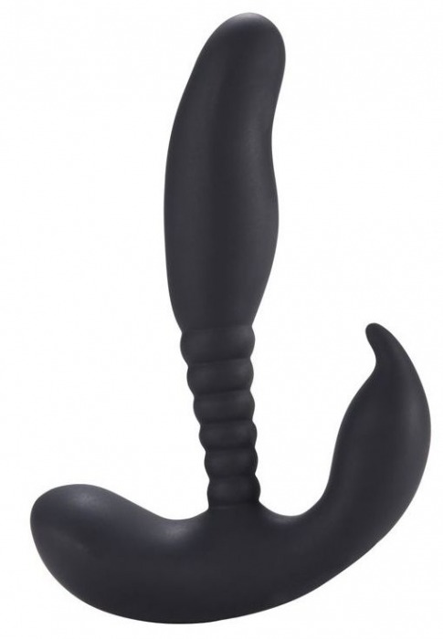 Черный стимулятор простаты Anal Pleasure Dual Vibrating Prostate Stimulator - 13,5 см. - Howells - в Новосибирске купить с доставкой