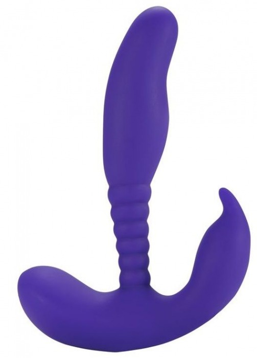 Фиолетовый стимулятор простаты Anal Pleasure Dual Vibrating Prostate Stimulator - 13,5 см. - Howells - в Новосибирске купить с доставкой