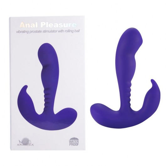 Фиолетовый стимулятор простаты Anal Vibrating Prostate Stimulator with Rolling Ball - 13,3 см. - Howells - в Новосибирске купить с доставкой