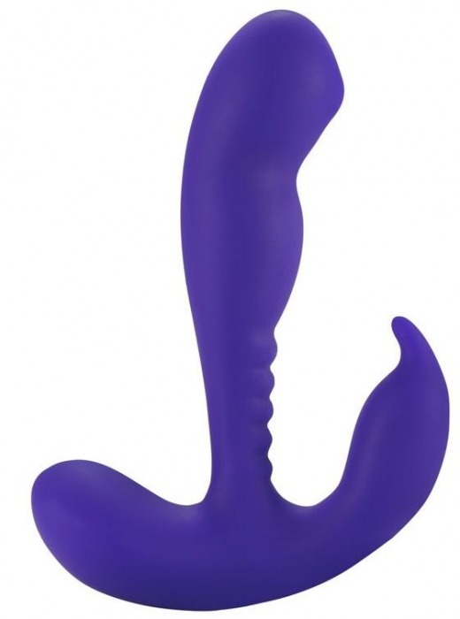 Фиолетовый стимулятор простаты Anal Vibrating Prostate Stimulator with Rolling Ball - 13,3 см. - Howells - в Новосибирске купить с доставкой