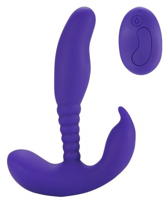 Фиолетовый стимулятор простаты Remote Control Anal Pleasure Vibrating Prostate Stimulator - 13,5 см. - Howells - в Новосибирске купить с доставкой