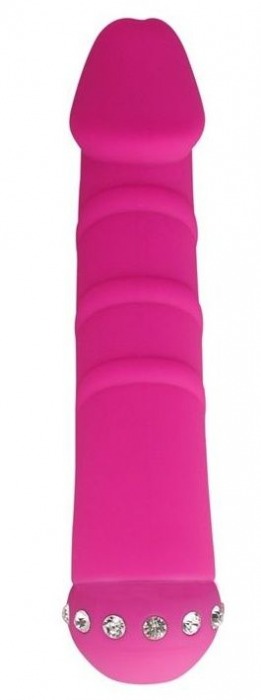 Розовый вибратор SPARKLE SUCCUBI VIBRATING DONG - 14,5 см. - Howells
