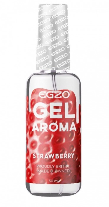 Интимный лубрикант EGZO AROMA с ароматом клубники - 50 мл. - EGZO - купить с доставкой в Новосибирске