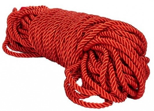 Красная веревка для связывания BDSM Rope - 30 м. - California Exotic Novelties - купить с доставкой в Новосибирске