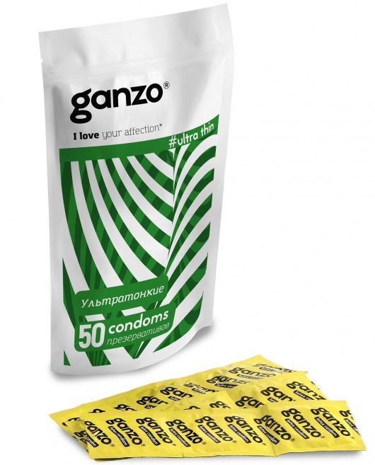 Ультратонкие презервативы Ganzo Ultra thin - 50 шт. - Ganzo - купить с доставкой в Новосибирске