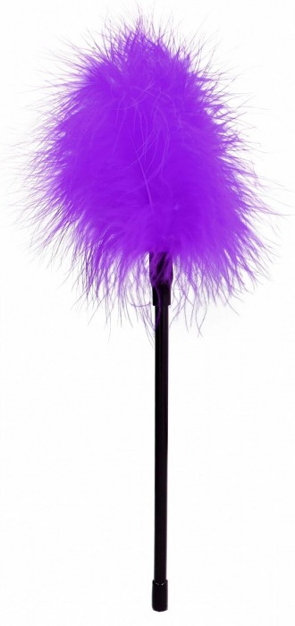 Фиолетовая пуховка Feather - 27 см. - Shots Media BV - купить с доставкой в Новосибирске