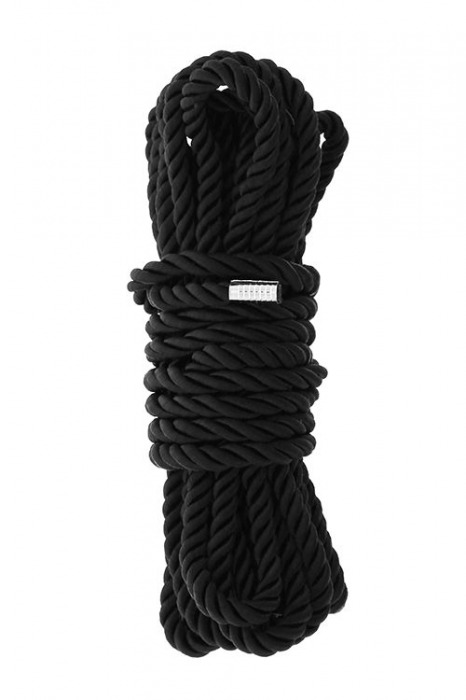 Черная веревка для шибари DELUXE BONDAGE ROPE - 5 м. - Dream Toys - купить с доставкой в Новосибирске