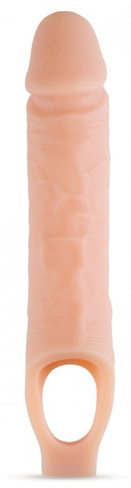 Телесный реалистичный фаллоудлинитель 10 Inch Silicone Cock Sheath Penis Extender - 25,4 см. - Blush Novelties - в Новосибирске купить с доставкой