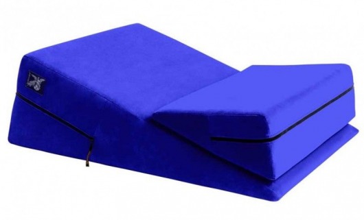 Синяя подушка для секса из двух частей Liberator Wedge/Ramp Combo - Liberator - купить с доставкой в Новосибирске