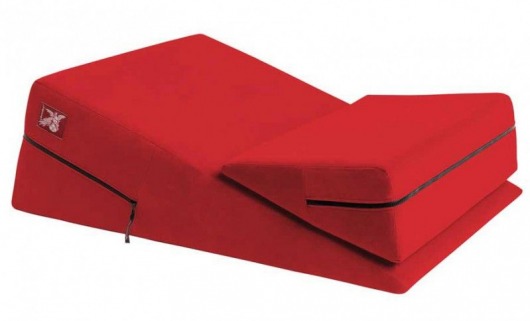 Красная подушка для секса из двух частей Liberator Wedge/Ramp Combo - Liberator - купить с доставкой в Новосибирске