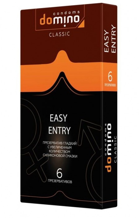 Презервативы с увеличенным количеством смазки DOMINO Easy Entry - 6 шт. - Domino - купить с доставкой в Новосибирске