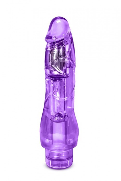 Фиолетовый вибратор-реалистик Fantasy Vibe - 22,8 см. - Blush Novelties