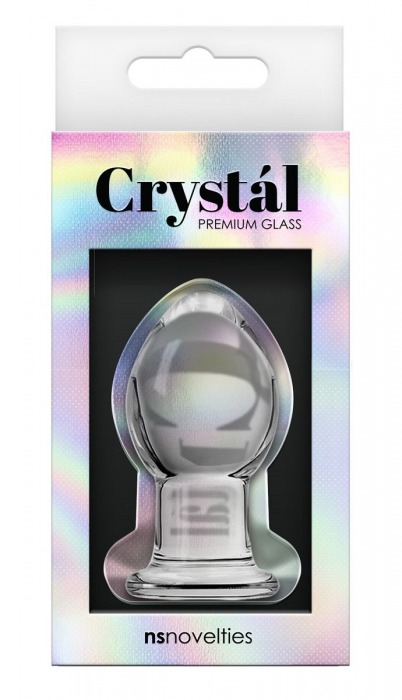Стеклянная анальная пробка Crystal Small - 6,2 см. - NS Novelties