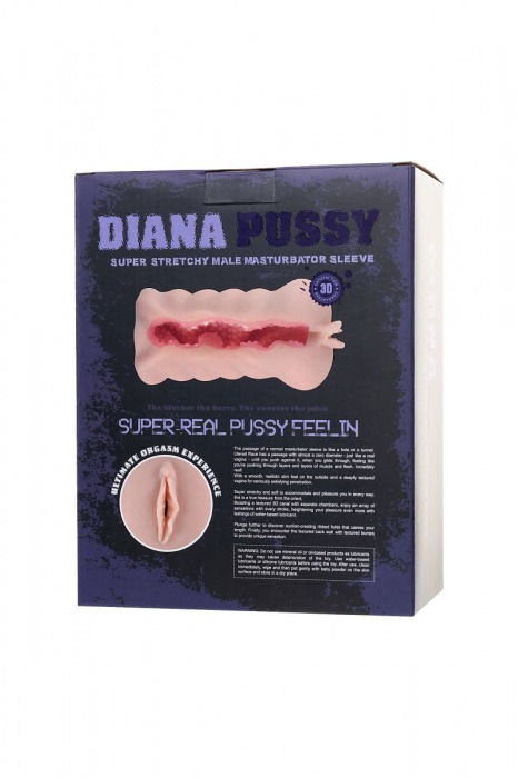 Реалистичный мастурбатор-вагина Diana - Xise - в Новосибирске купить с доставкой