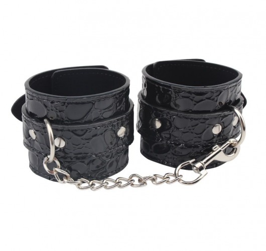 Черные наручники Be good Wrist Cuffs - Chisa - купить с доставкой в Новосибирске