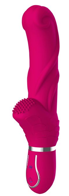 Ярко-розовый вибратор 10-SPEED PINK PERFECTION - 22 см. - Dream Toys