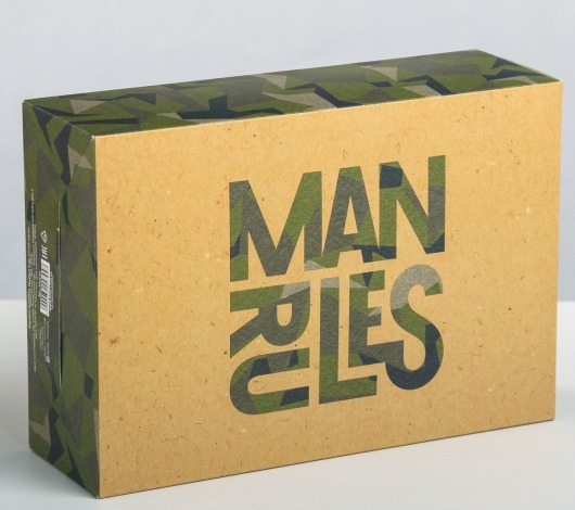Складная коробка Man rules - 16 х 23 см. - Сима-Ленд - купить с доставкой в Новосибирске