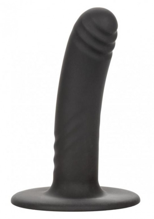 Черный анальный стимулятор 4.75” Ridged Probe - 12 см. - California Exotic Novelties - купить с доставкой в Новосибирске
