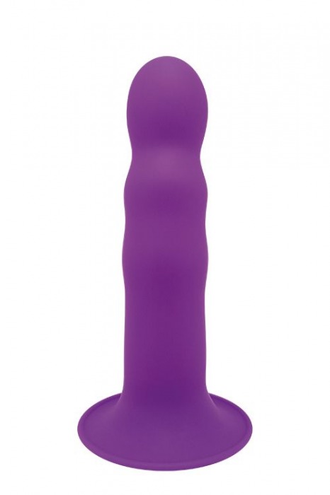 Фиолетовый фаллоимитатор-реалистик PREMIUM RIBBED DILDO - 18 см. - Dream Toys