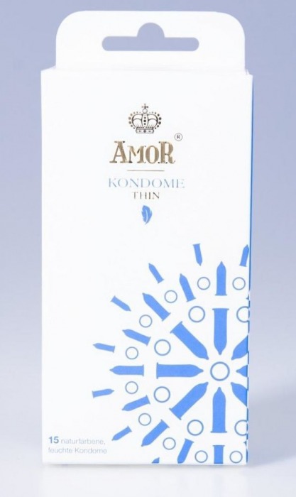 Супертонкие презервативы AMOR Thin - 15 шт. - AMOR - купить с доставкой в Новосибирске