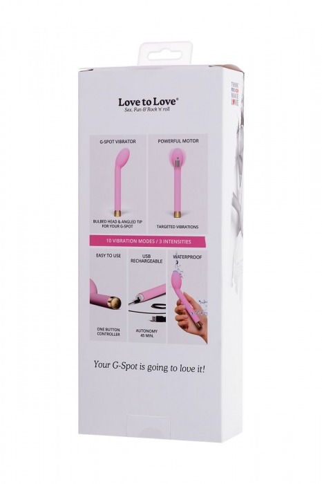 Нежно-розовый вибратор для точки G OMG - 17 см. - Love to Love