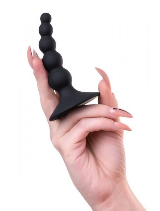 Черная анальная втулка Bootes - 10 см. - POPO Pleasure