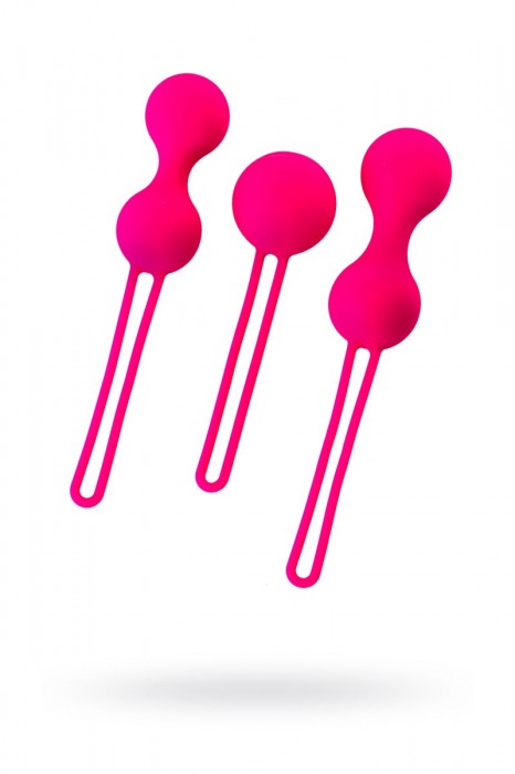 Набор из 3 розовых вагинальных шариков со шнурком - Штучки-дрючки