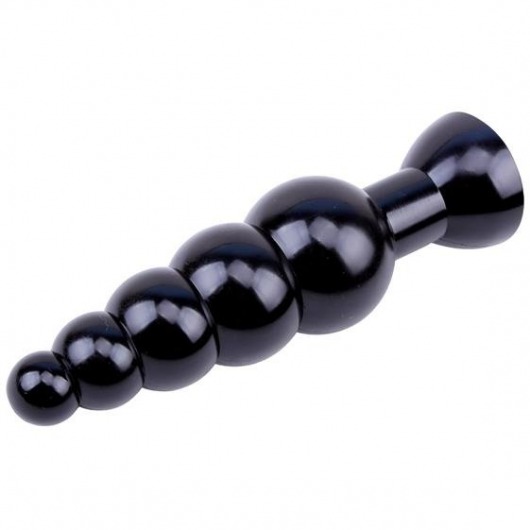 Черная анальная цепочка Large Anal Bead - 18,5 см. - Chisa