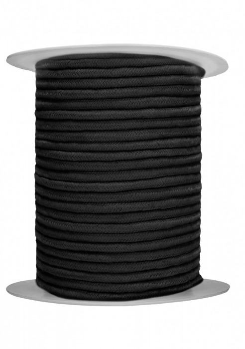 Черная веревка для связывания Bondage Rope - 100 м. - Shots Media BV - купить с доставкой в Новосибирске