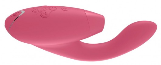 Розовый стимулятор Womanizer DUO с вагинальным отростком - Womanizer