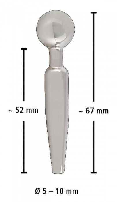 Серебристый уретральный плаг Penisplug Come Thru - 6,7 см. - Orion - купить с доставкой в Новосибирске