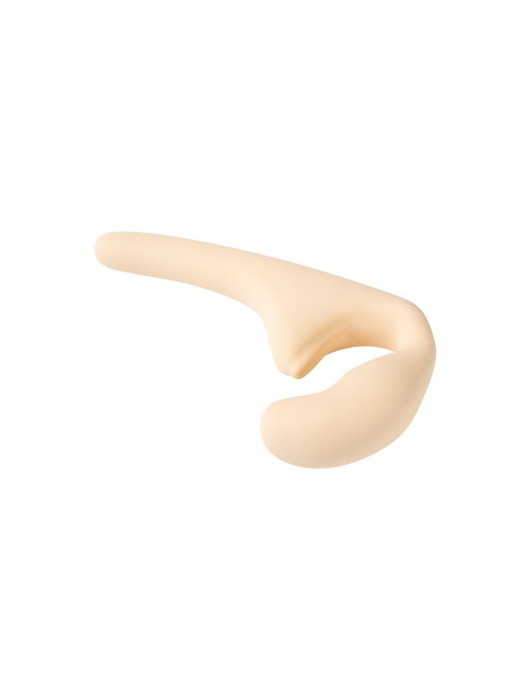 Бежевый безремневой страпон Seduction - 20,5 см. - Lola Games - купить с доставкой в Новосибирске