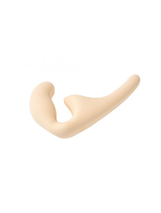 Бежевый безремневой страпон Seduction - 20,5 см. - Lola Games - купить с доставкой в Новосибирске