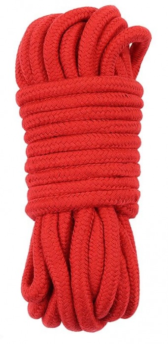Красная верёвка для любовных игр - 10 м. - Lovetoy - купить с доставкой в Новосибирске