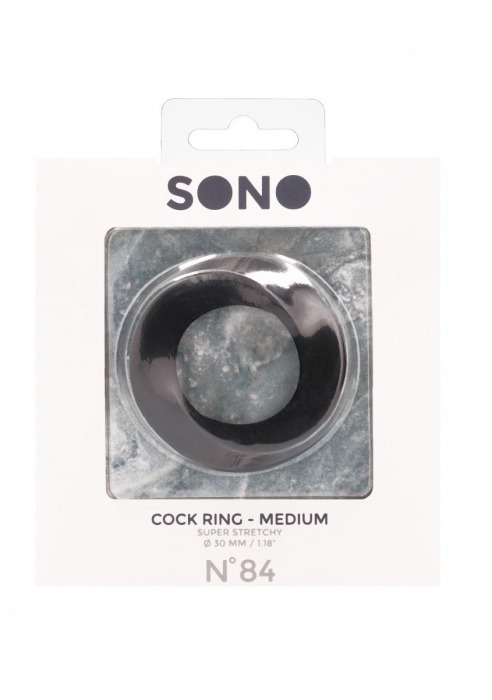 Черное эрекционное кольцо N 84 Cock Ring Medium - Shots Media BV - в Новосибирске купить с доставкой