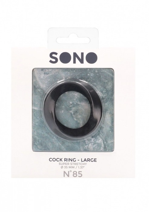 Черное эрекционное кольцо N 85 Cock Ring Large - Shots Media BV - в Новосибирске купить с доставкой