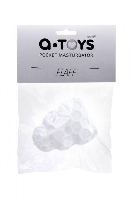 Белый рельефный мастурбатор Flaff - A-toys - в Новосибирске купить с доставкой