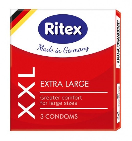 Презервативы увеличенного размера RITEX XXL - 3 шт. - RITEX - купить с доставкой в Новосибирске