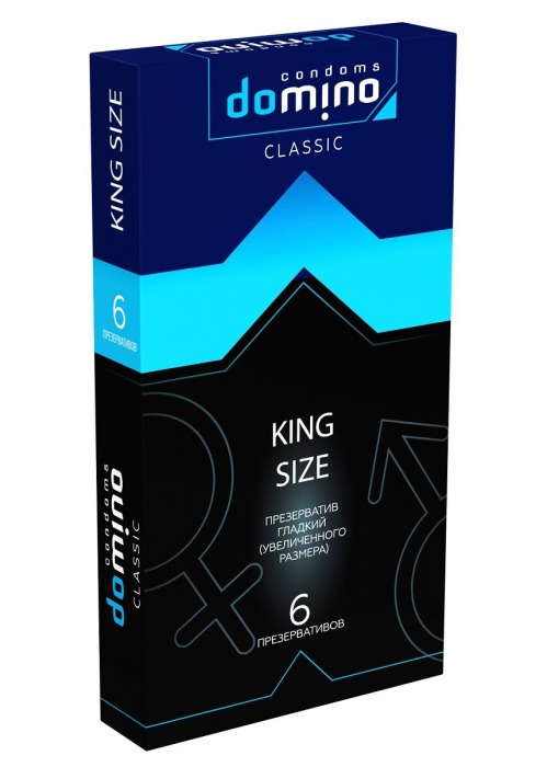 Презервативы увеличенного размера DOMINO Classic King size - 6 шт. - Domino - купить с доставкой в Новосибирске