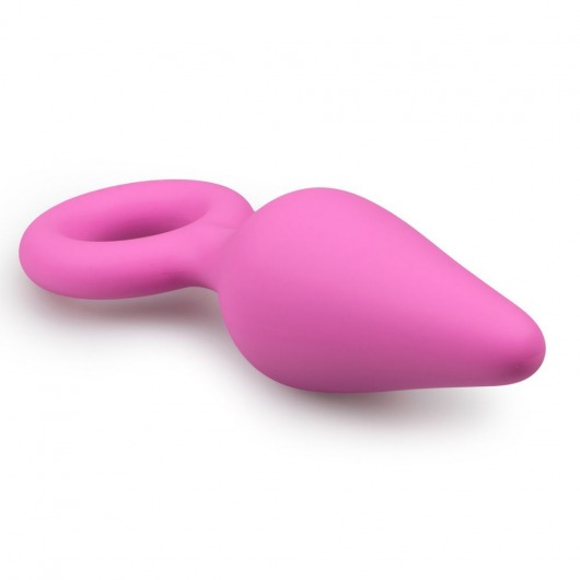 Розовая анальная пробка Pointy Plug - 12 см. - Easy toys