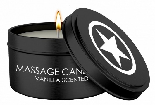 Массажная свеча с ароматом ванили Massage Candle - Shots Media BV - купить с доставкой в Новосибирске