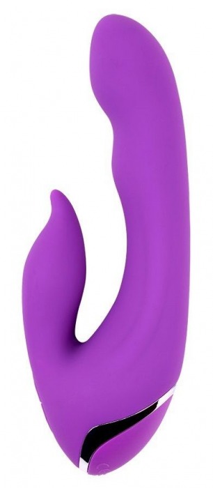 Фиолетовый вибратор-кролик Seduction - 19,5 см. - Chisa