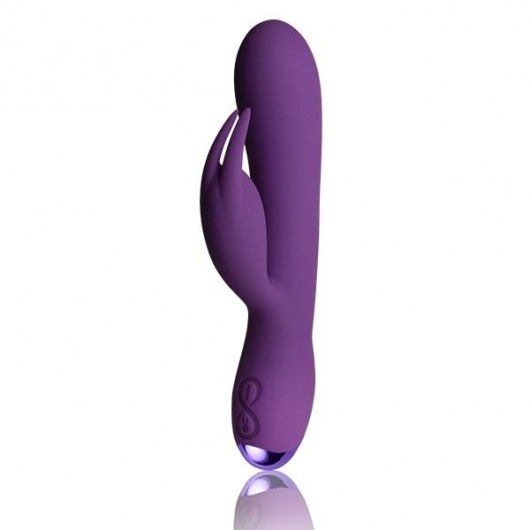 Фиолетовый вибратор-кролик Flutter Rabbit - 18,2 см. - Rocks-Off