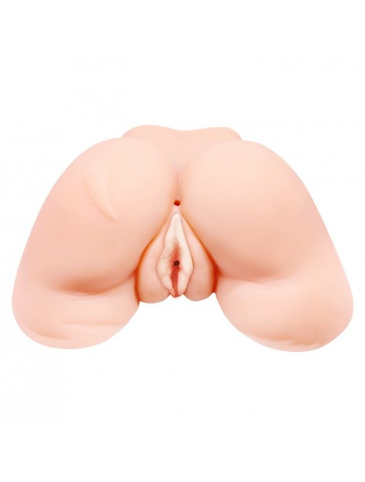 Телесная вибровагина Julie с 2 рабочими отверстиями - Baile - в Новосибирске купить с доставкой