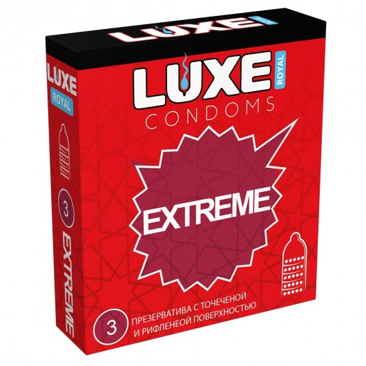 Текстурированные презервативы LUXE Royal Extreme - 3 шт. - Luxe - купить с доставкой в Новосибирске