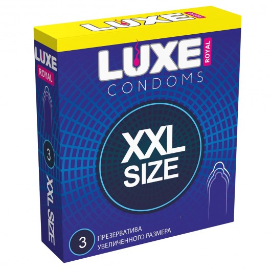 Презервативы увеличенного размера LUXE Royal XXL Size - 3 шт. - Luxe - купить с доставкой в Новосибирске